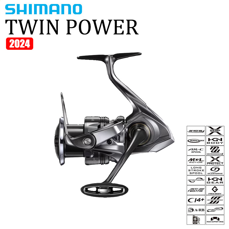 Shimano Reel Sienna - SHIMANO 2024 TWINPOWER Спиннинговая катушка для