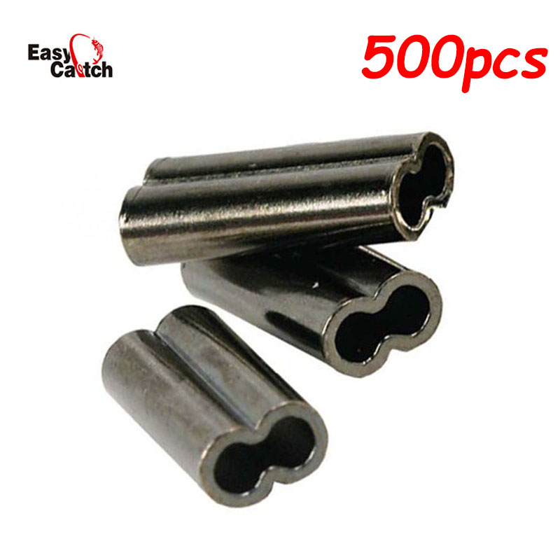 Monofilament Line - 500 шт./лот, медные рыболовные обжимные рукава,